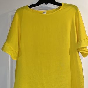 Two Hearts Shear Yellow Shirt